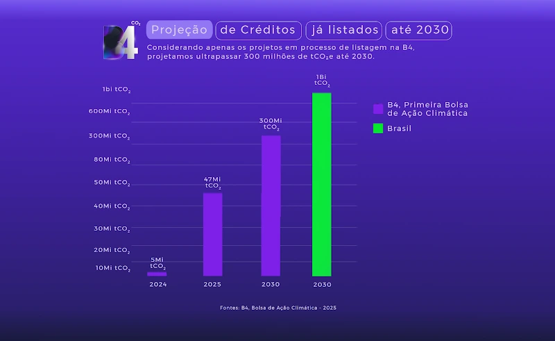 B4 e o mercado de créditos de carbono no Brasil