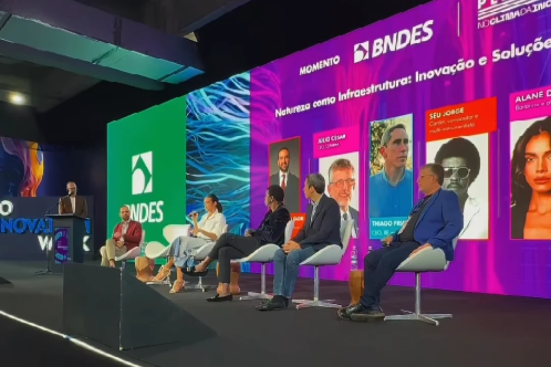 Seu Jorge, Alane e superintendente do BNDES participam de mesa sobre clima na Rio Innovation Week