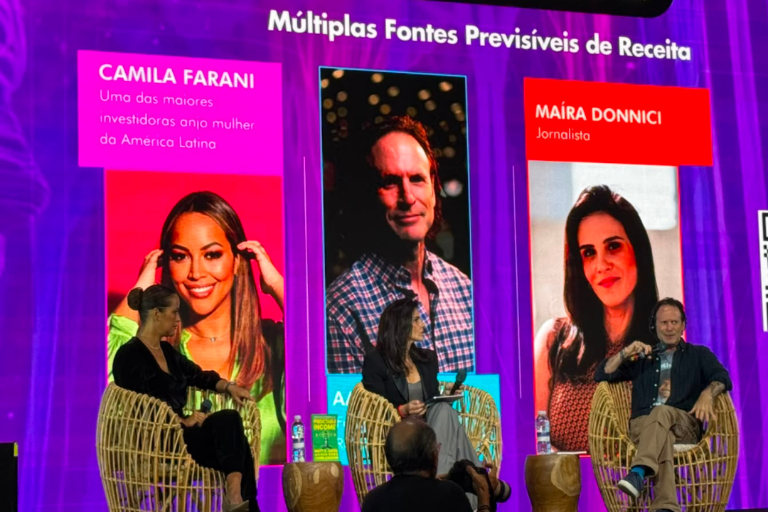 Aaron Ross e Camila Farani dividem palco na RIW e lançam livro juntos