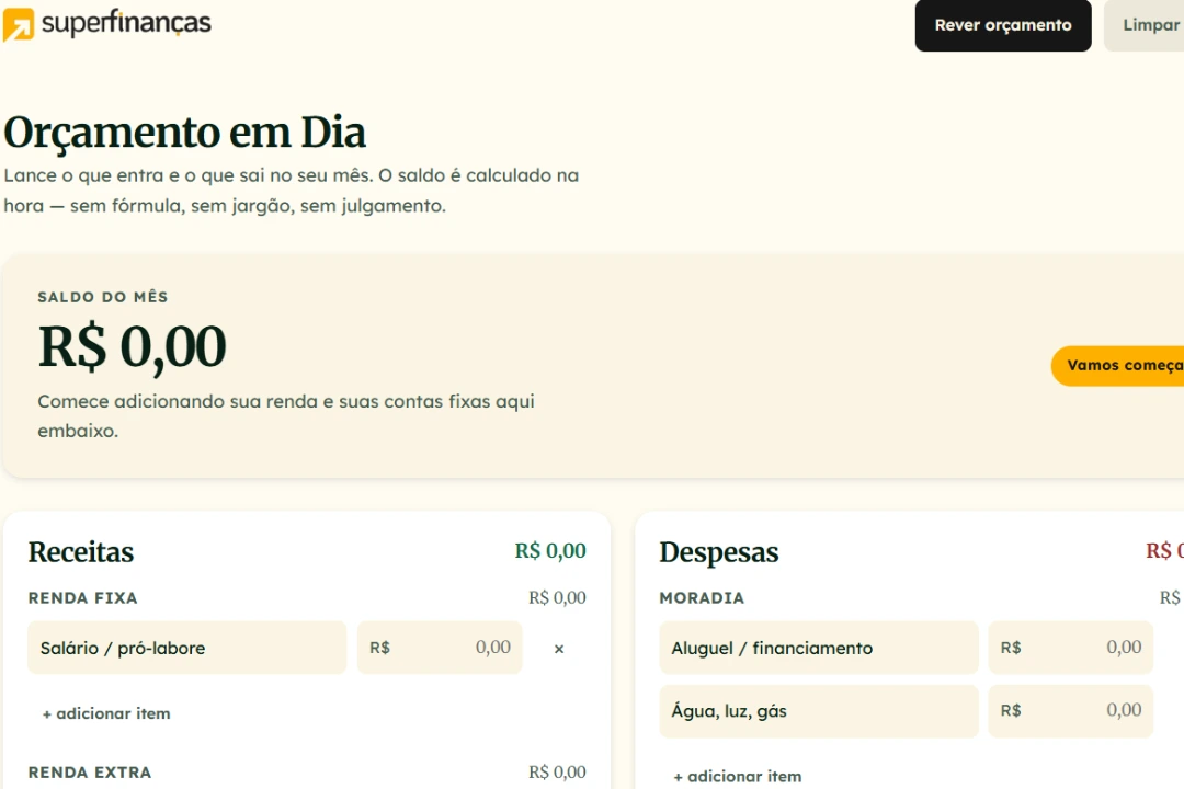 Para onde vai seu dinheiro? Calculadora do SuperFinanças ajuda a organizar as contas